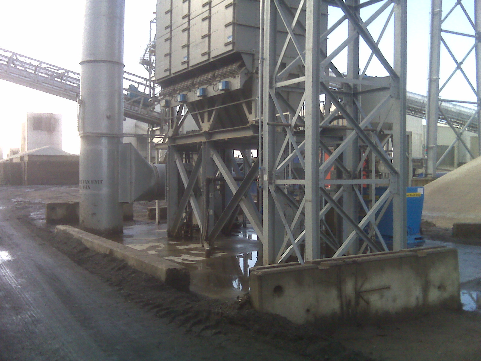 Power station handling Bio mass products